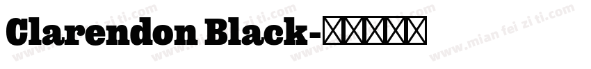 Clarendon Black字体转换